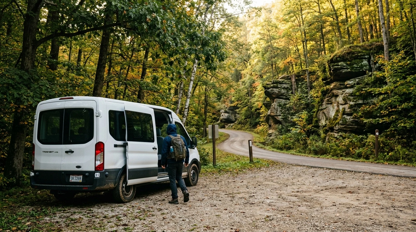 Hocking Hills Without a Car: Shuttles, Tours, and Transportation